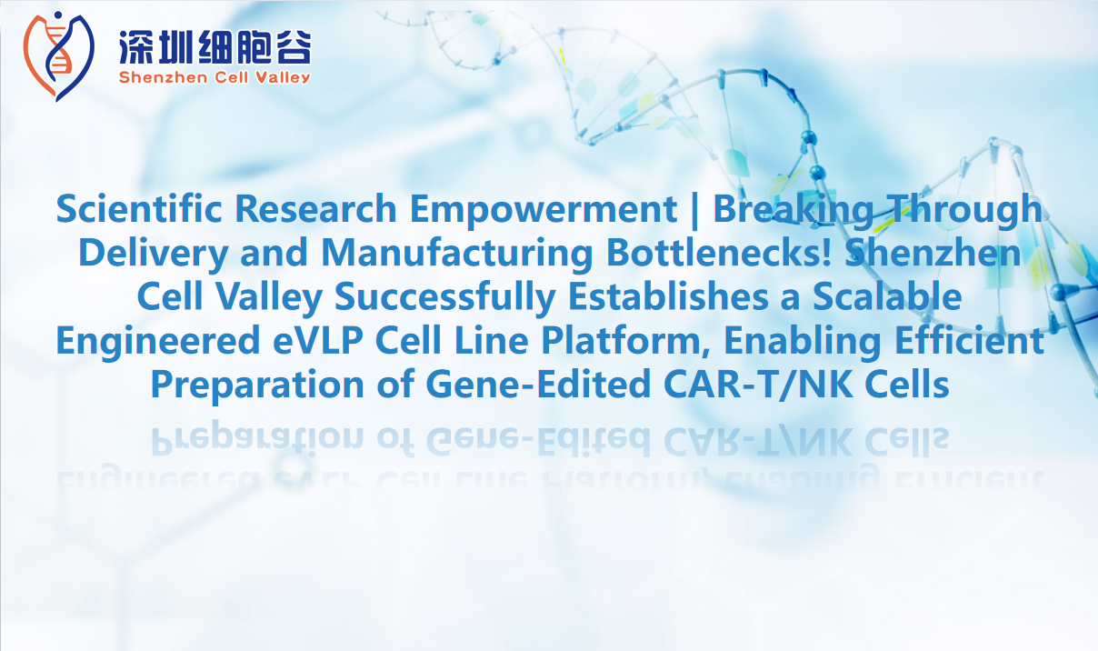 Scientific Research Empowerment | Breaking Through Delivery and Manufacturing Bottlenecks! Shenzhen Cell Valley Successfully Establishes a Scalable Engineered eVLP Cell Line Platform, Enabling Efficie